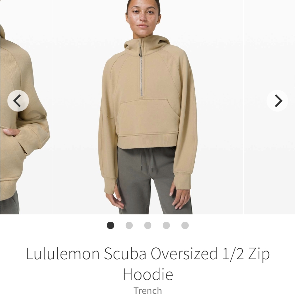 Lululemon Scuba Oversized Half Zip Hoodie
